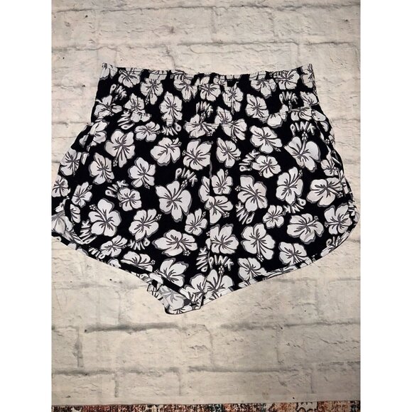 VS PINK Active Shorts Womens Large L Victoria’s Secret Running Black White Logo - Picture 14 of 16